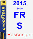 Passenger Wiper Blade for 2015 Scion FR-S - Premium