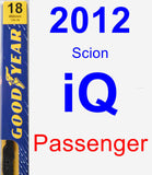 Passenger Wiper Blade for 2012 Scion iQ - Premium