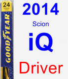 Driver Wiper Blade for 2014 Scion iQ - Premium