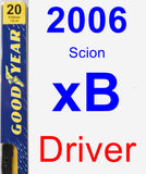 Driver Wiper Blade for 2006 Scion xB - Premium