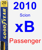 Passenger Wiper Blade for 2010 Scion xB - Premium