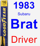 Driver Wiper Blade for 1983 Subaru Brat - Premium