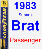 Passenger Wiper Blade for 1983 Subaru Brat - Premium