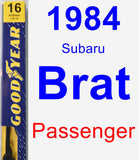 Passenger Wiper Blade for 1984 Subaru Brat - Premium