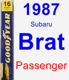 Passenger Wiper Blade for 1987 Subaru Brat - Premium