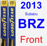 Front Wiper Blade Pack for 2013 Subaru BRZ - Premium