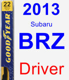 Driver Wiper Blade for 2013 Subaru BRZ - Premium