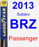 Passenger Wiper Blade for 2013 Subaru BRZ - Premium