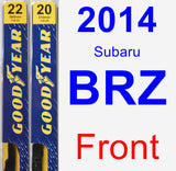 Front Wiper Blade Pack for 2014 Subaru BRZ - Premium