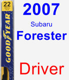 Driver Wiper Blade for 2007 Subaru Forester - Premium