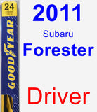 Driver Wiper Blade for 2011 Subaru Forester - Premium