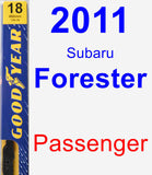Passenger Wiper Blade for 2011 Subaru Forester - Premium