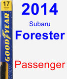 Passenger Wiper Blade for 2014 Subaru Forester - Premium