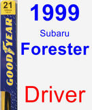 Driver Wiper Blade for 1999 Subaru Forester - Premium