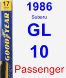 Passenger Wiper Blade for 1986 Subaru GL-10 - Premium