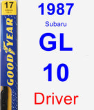 Driver Wiper Blade for 1987 Subaru GL-10 - Premium