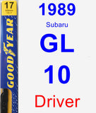 Driver Wiper Blade for 1989 Subaru GL-10 - Premium