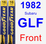 Front Wiper Blade Pack for 1982 Subaru GLF - Premium