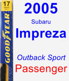 Passenger Wiper Blade for 2005 Subaru Impreza - Premium