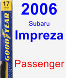 Passenger Wiper Blade for 2006 Subaru Impreza - Premium