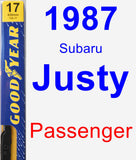 Passenger Wiper Blade for 1987 Subaru Justy - Premium