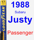 Passenger Wiper Blade for 1988 Subaru Justy - Premium