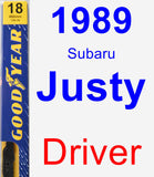 Driver Wiper Blade for 1989 Subaru Justy - Premium