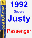 Passenger Wiper Blade for 1992 Subaru Justy - Premium