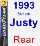 Rear Wiper Blade for 1993 Subaru Justy - Premium