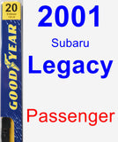 Passenger Wiper Blade for 2001 Subaru Legacy - Premium