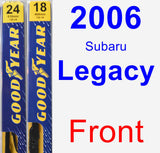 Front Wiper Blade Pack for 2006 Subaru Legacy - Premium