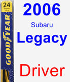 Driver Wiper Blade for 2006 Subaru Legacy - Premium