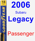 Passenger Wiper Blade for 2006 Subaru Legacy - Premium