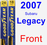 Front Wiper Blade Pack for 2007 Subaru Legacy - Premium