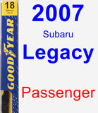 Passenger Wiper Blade for 2007 Subaru Legacy - Premium