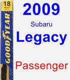 Passenger Wiper Blade for 2009 Subaru Legacy - Premium