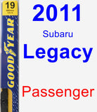 Passenger Wiper Blade for 2011 Subaru Legacy - Premium