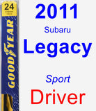Driver Wiper Blade for 2011 Subaru Legacy - Premium