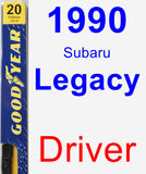 Driver Wiper Blade for 1990 Subaru Legacy - Premium