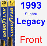 Front Wiper Blade Pack for 1993 Subaru Legacy - Premium