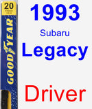 Driver Wiper Blade for 1993 Subaru Legacy - Premium