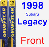 Front Wiper Blade Pack for 1998 Subaru Legacy - Premium