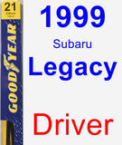 Driver Wiper Blade for 1999 Subaru Legacy - Premium