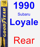 Rear Wiper Blade for 1990 Subaru Loyale - Premium