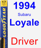 Driver Wiper Blade for 1994 Subaru Loyale - Premium