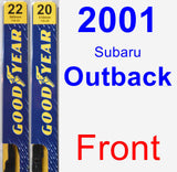 Front Wiper Blade Pack for 2001 Subaru Outback - Premium