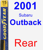 Rear Wiper Blade for 2001 Subaru Outback - Premium