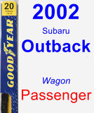 Passenger Wiper Blade for 2002 Subaru Outback - Premium