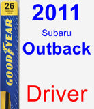 Driver Wiper Blade for 2011 Subaru Outback - Premium