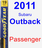 Passenger Wiper Blade for 2011 Subaru Outback - Premium